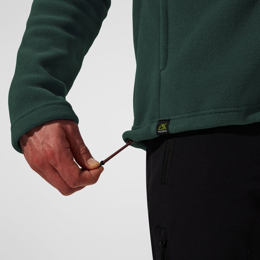 men s prism guide interactive polartec fleece jacket - greenblack die berghaus