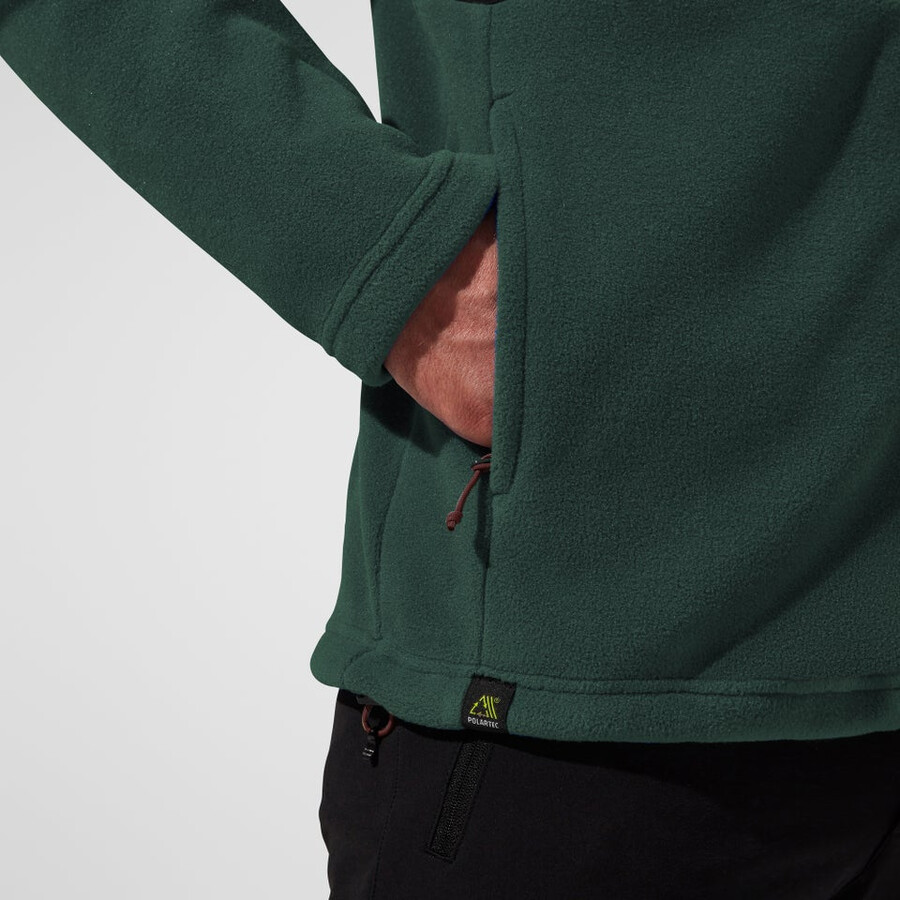 men s prism guide interactive polartec fleece jacket - greenblack die berghaus