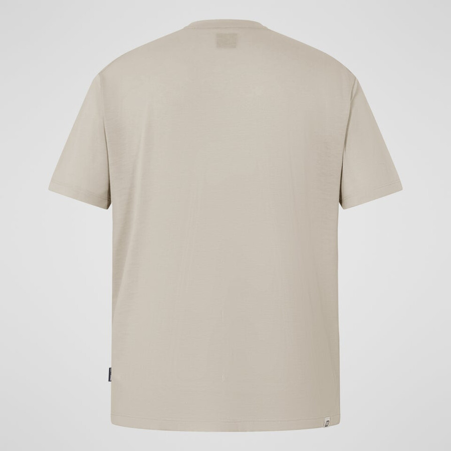 men s entspannt mit kurzen Ärmeln tech tee - grau berghaus