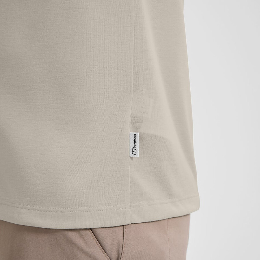 men s entspannt mit kurzen Ärmeln tech tee - grau berghaus