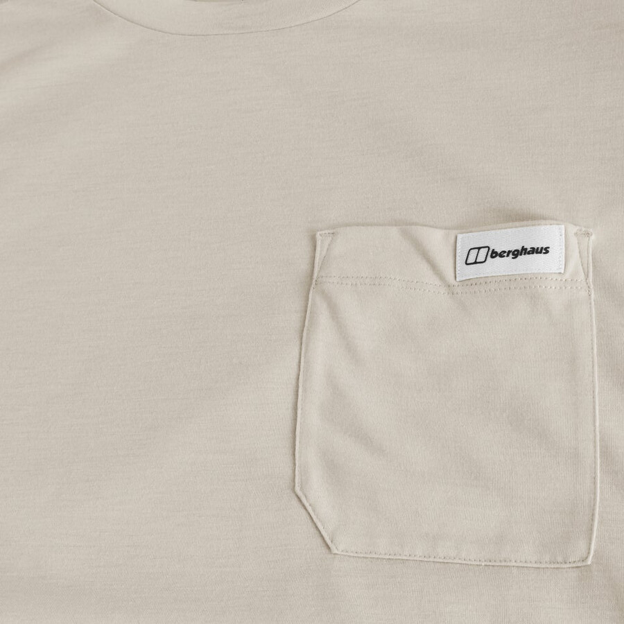 men s entspannt mit kurzen Ärmeln tech tee - grau berghaus