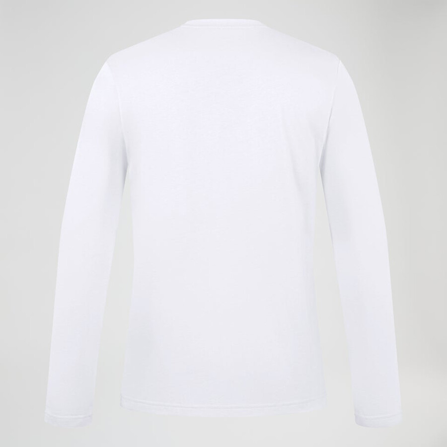 men s berghaus big logo long sleeve tee - white berghaus