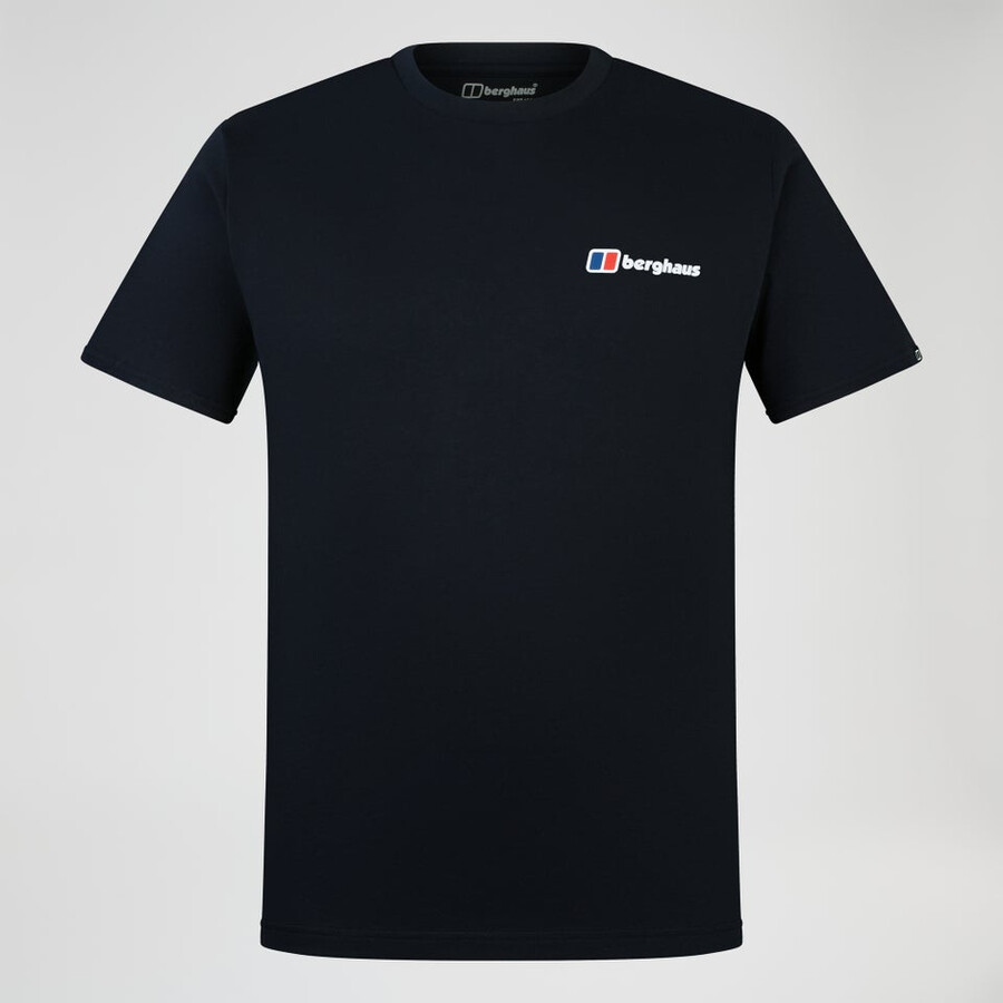 men s berghaus klasse logo-t-shirt - schwarz berghaus