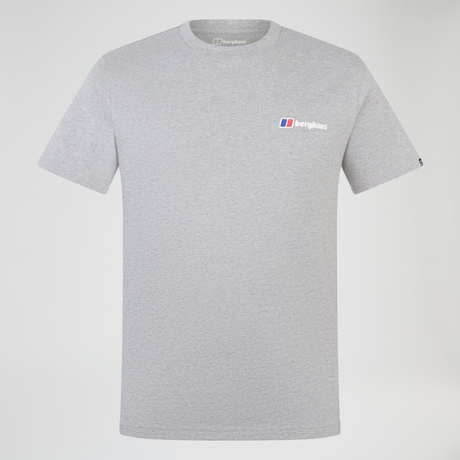 men s berghaus klasse logo-t-shirt - grey berghaus