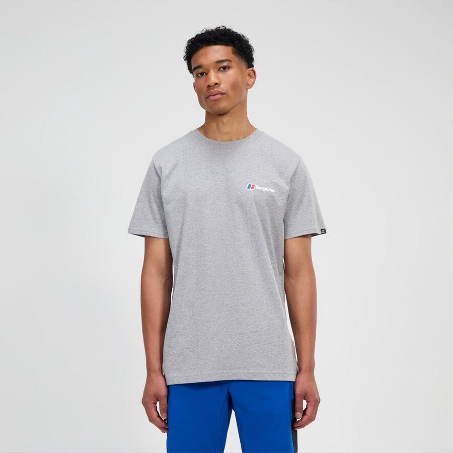 men s berghaus klasse logo-t-shirt - grey berghaus