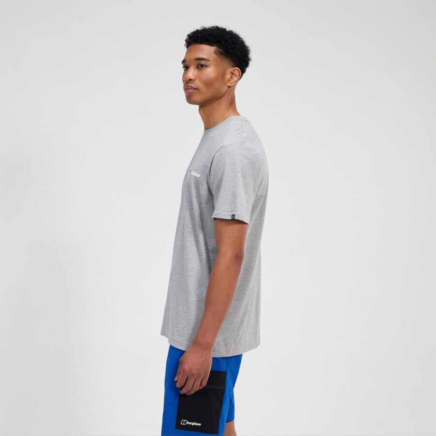 men s berghaus klasse logo-t-shirt - grey berghaus