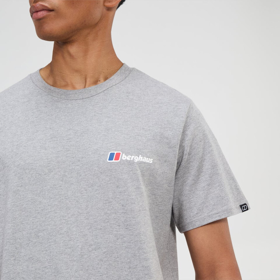 men s berghaus klasse logo-t-shirt - grey berghaus