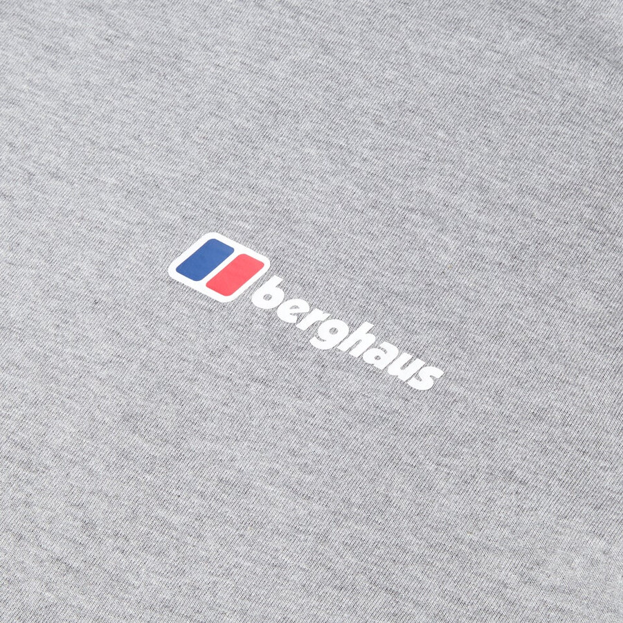 men s berghaus klasse logo-t-shirt - grey berghaus