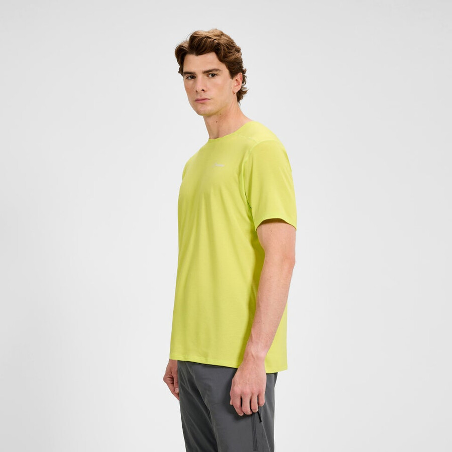 men s delta-kurze Ärmel tech tee - gelb berghaus