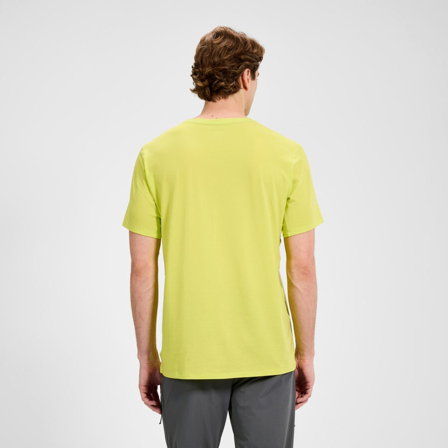 men s delta-kurze Ärmel tech tee - gelb berghaus