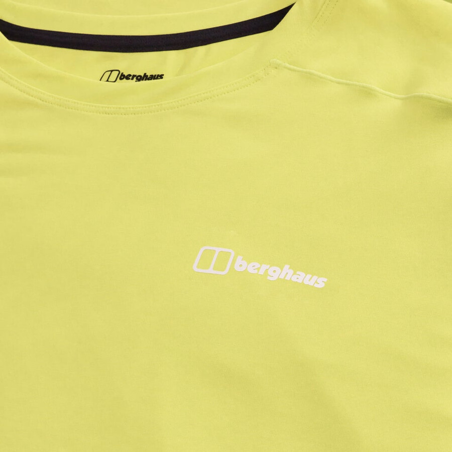 men s delta-kurze Ärmel tech tee - gelb berghaus