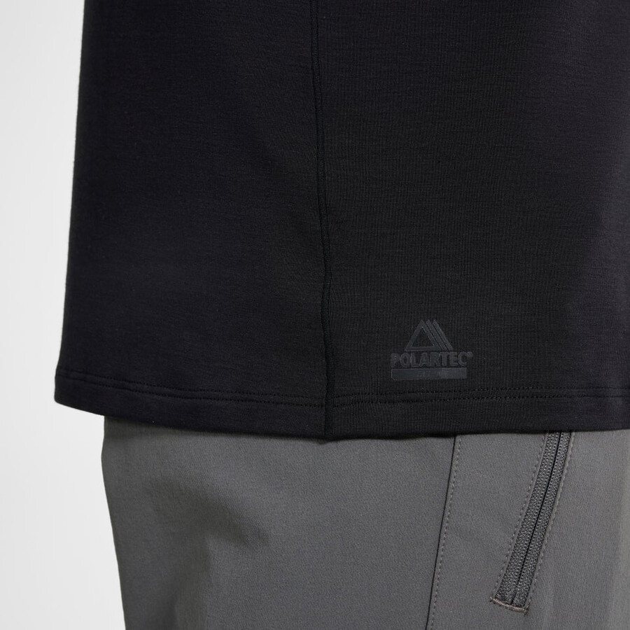 men s delta long sleeve tech tee - black die berghaus