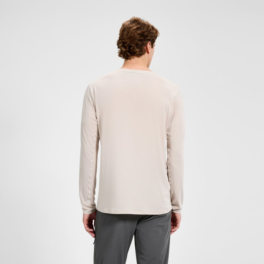 men s delta long sleeve tech tee - grau berghaus