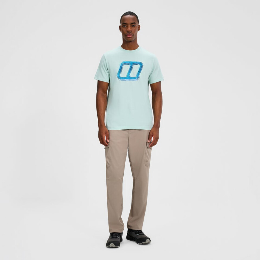 men s glitched blöcke tee - green berghaus