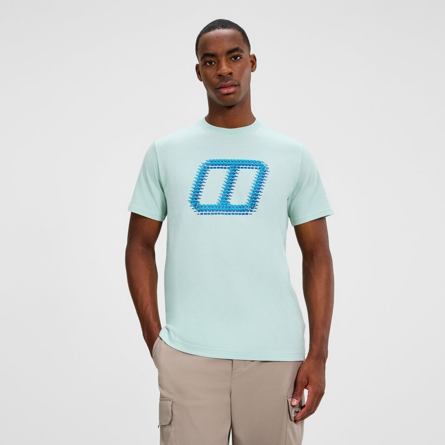 men s glitched blöcke tee - green berghaus