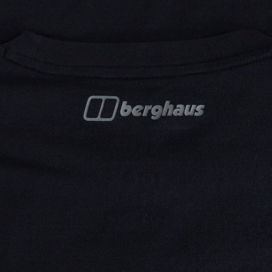 men s high level route tee - black die berghaus