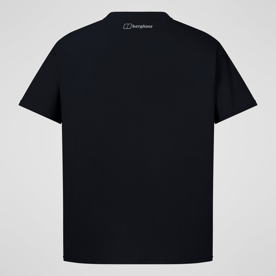 men s high level route tee - black die berghaus