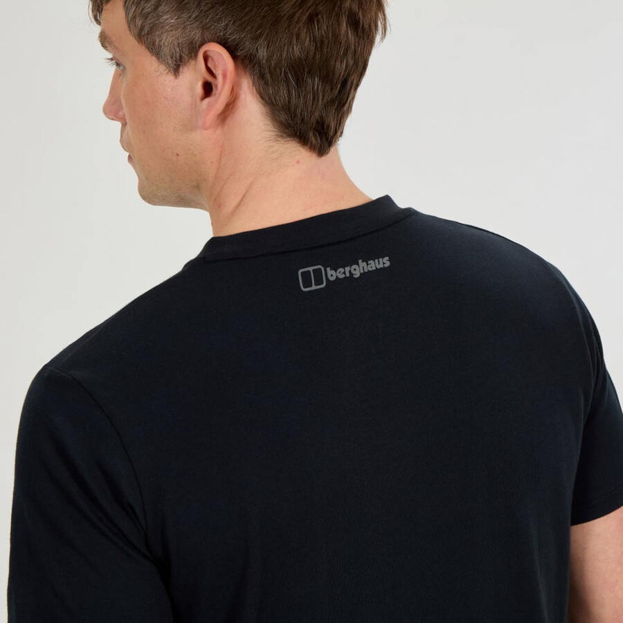 men s high level route tee - black die berghaus