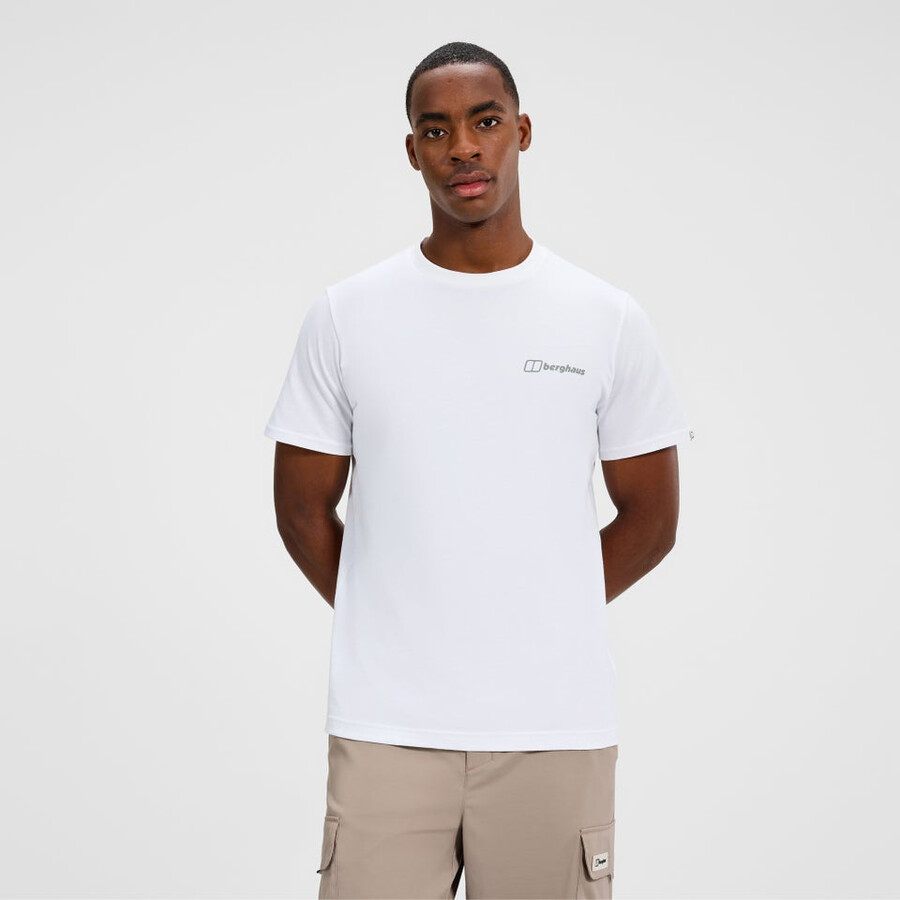 männer koordinaten tee - white berghaus