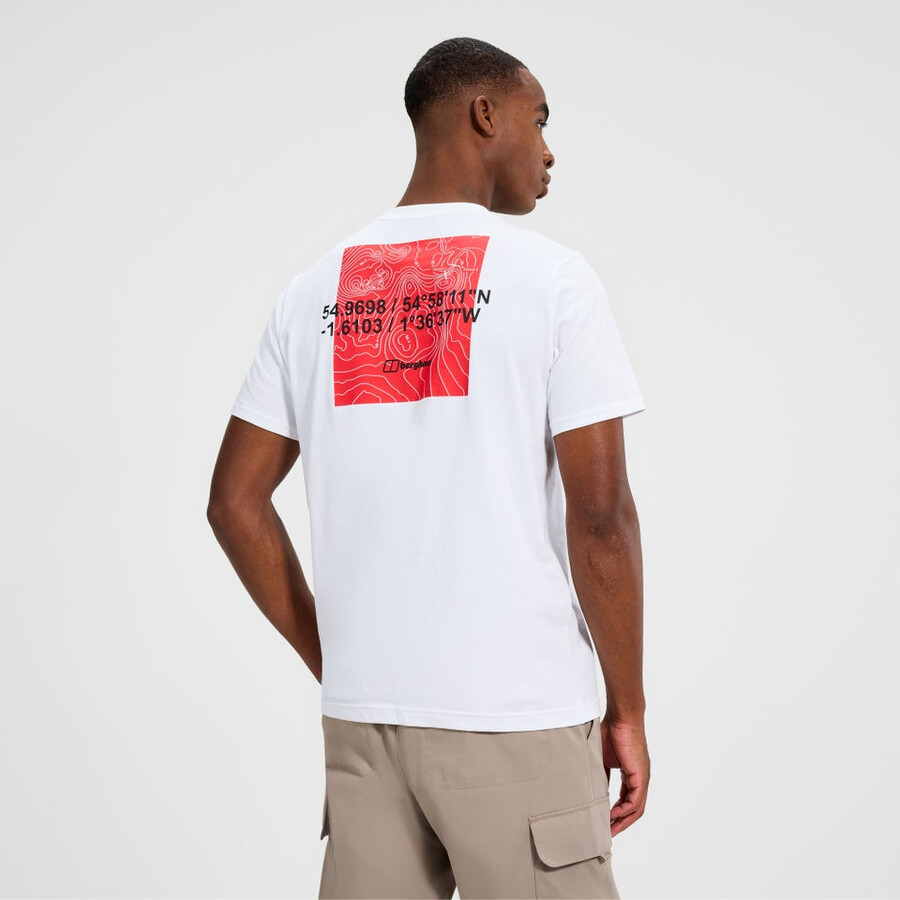 männer koordinaten tee - white berghaus