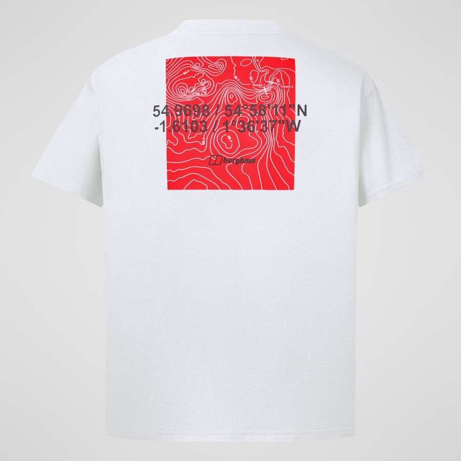 männer koordinaten tee - white berghaus