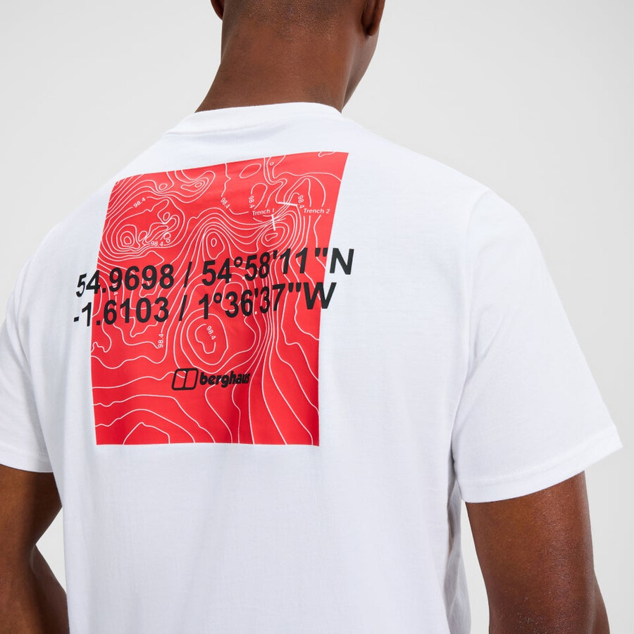 männer koordinaten tee - white berghaus