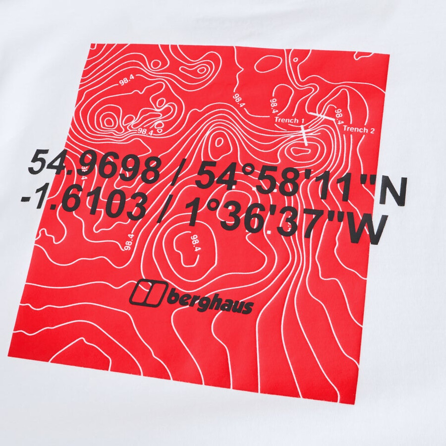 männer koordinaten tee - white berghaus