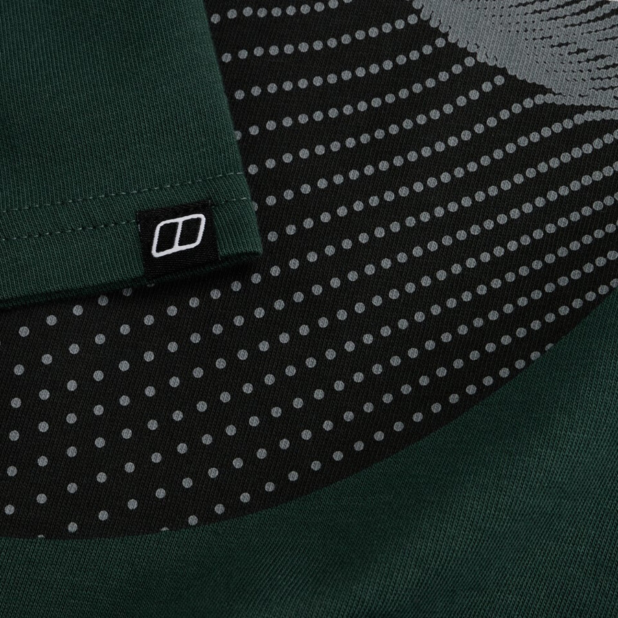 männer gepunktete berg-tee - green berghaus