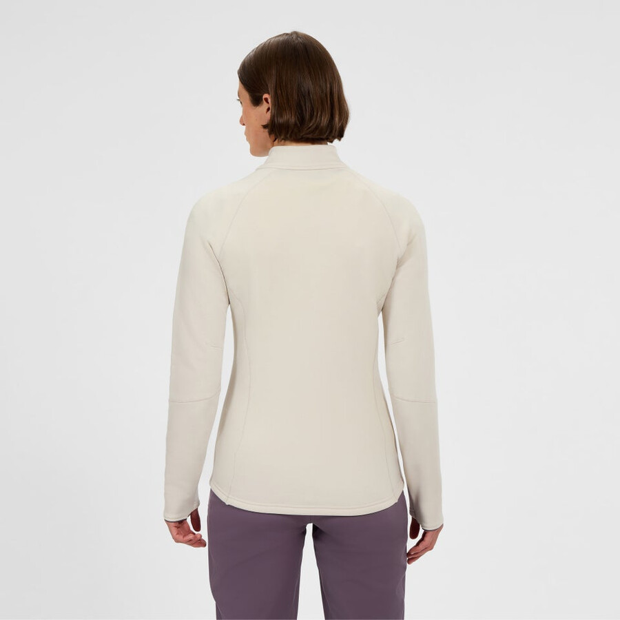 women s kinetic powerstretch-jacke - grau berghaus