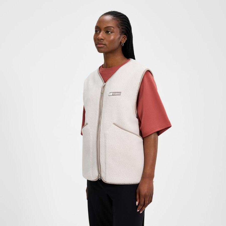 unisex vulkanismus weste - grau berghaus