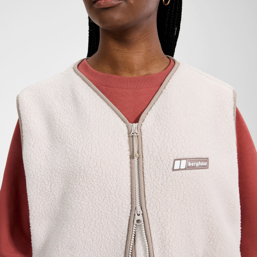 unisex vulkanismus weste - grau berghaus