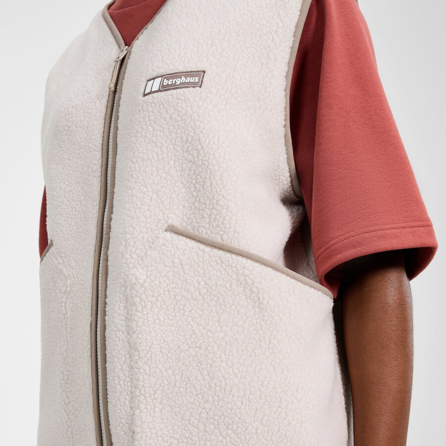 unisex vulkanismus weste - grau berghaus