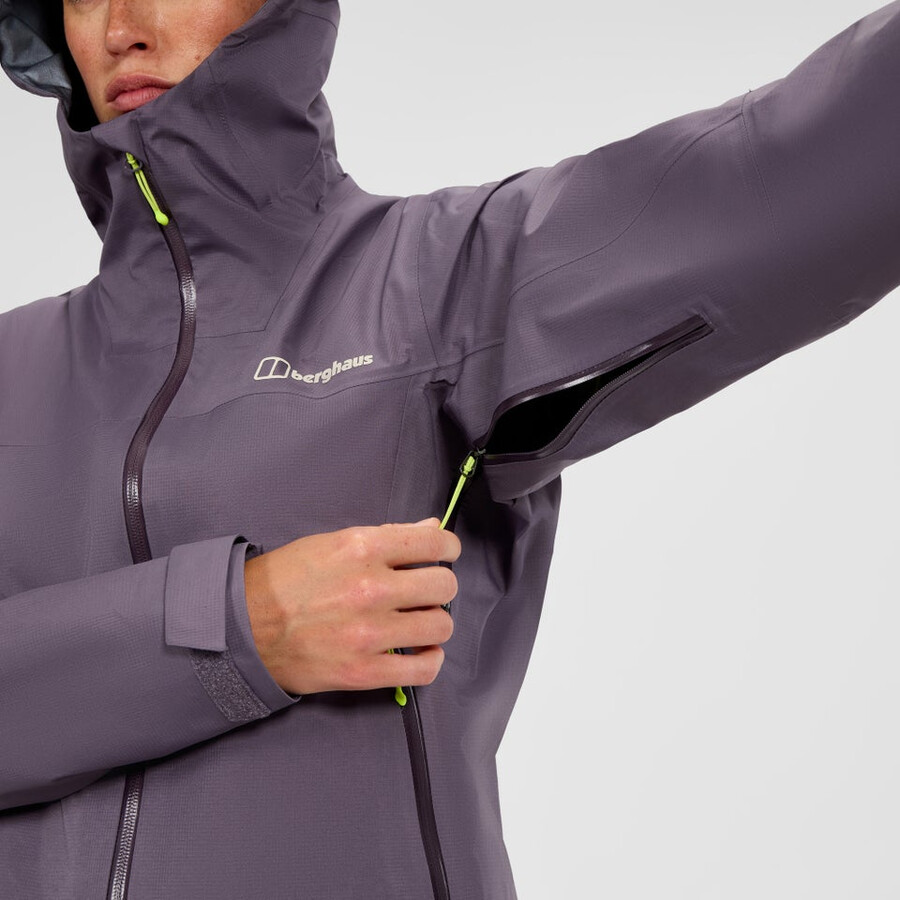 frauen s summit seeker gore-tex-jacke - lila berghaus