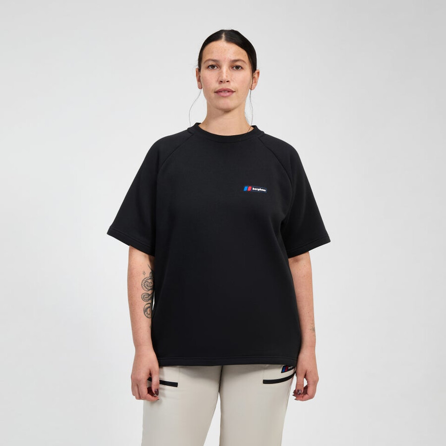 unisex storm 25 short sleeve tee - black die berghaus