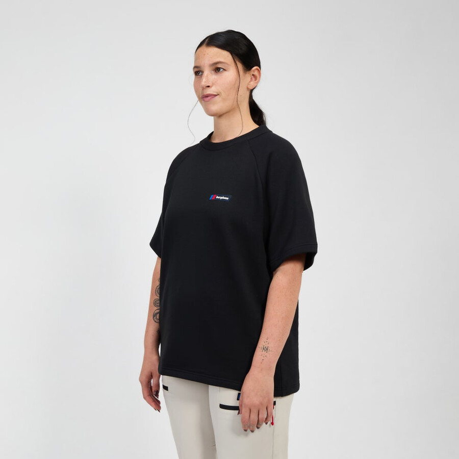 unisex storm 25 short sleeve tee - black die berghaus