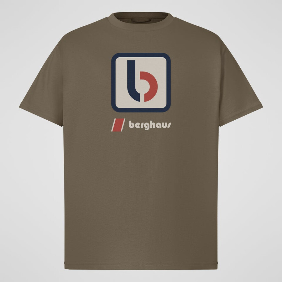 unisex-die b tee - brown berghaus
