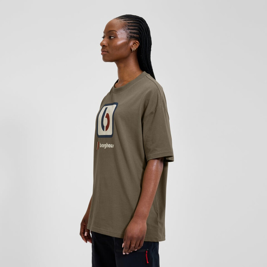 unisex-die b tee - brown berghaus