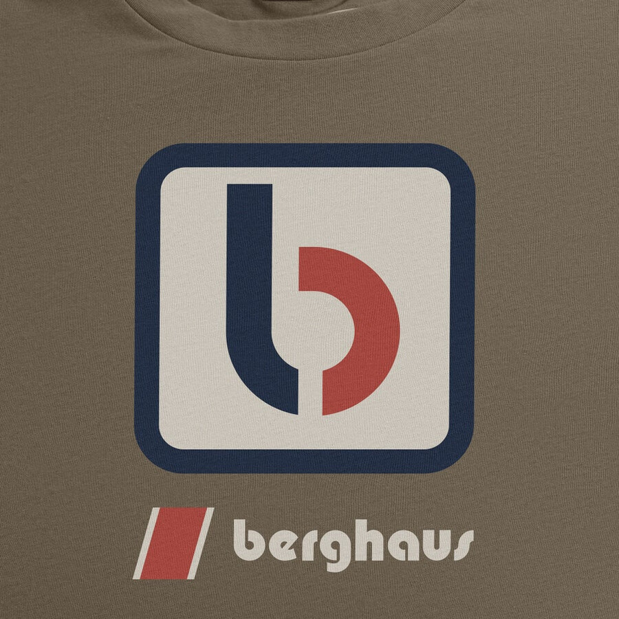 unisex-die b tee - brown berghaus
