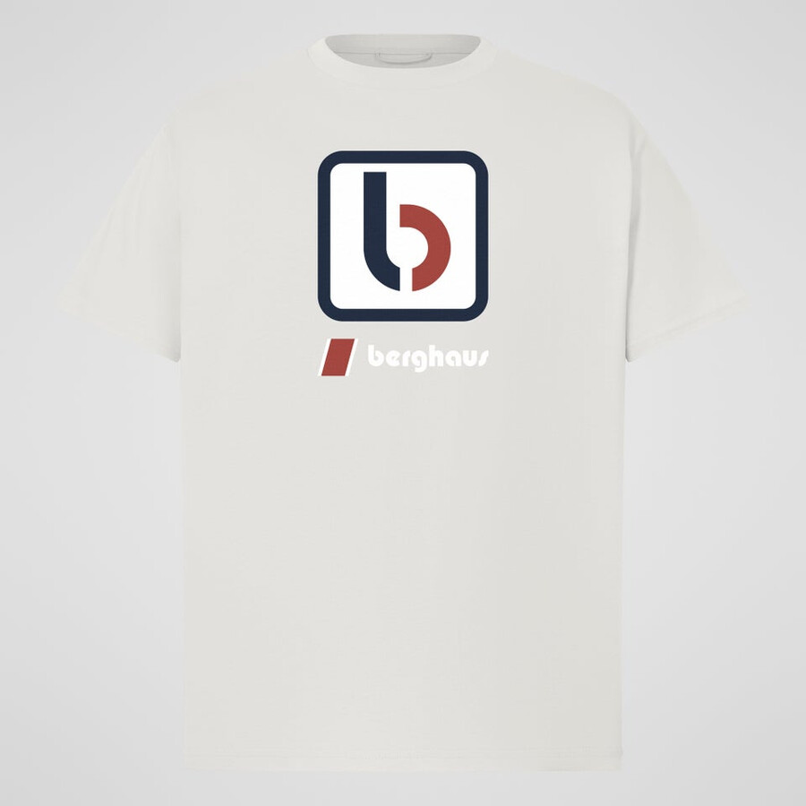 unisex-die b tee - grau berghaus