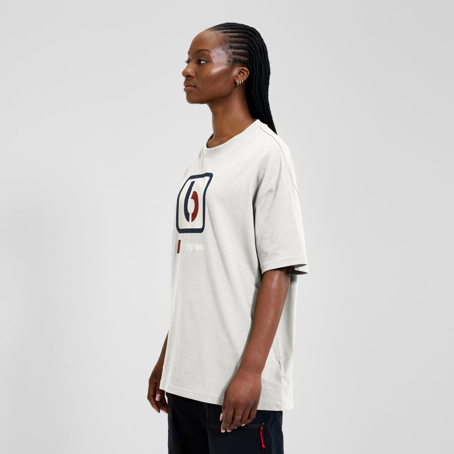 unisex-die b tee - grau berghaus