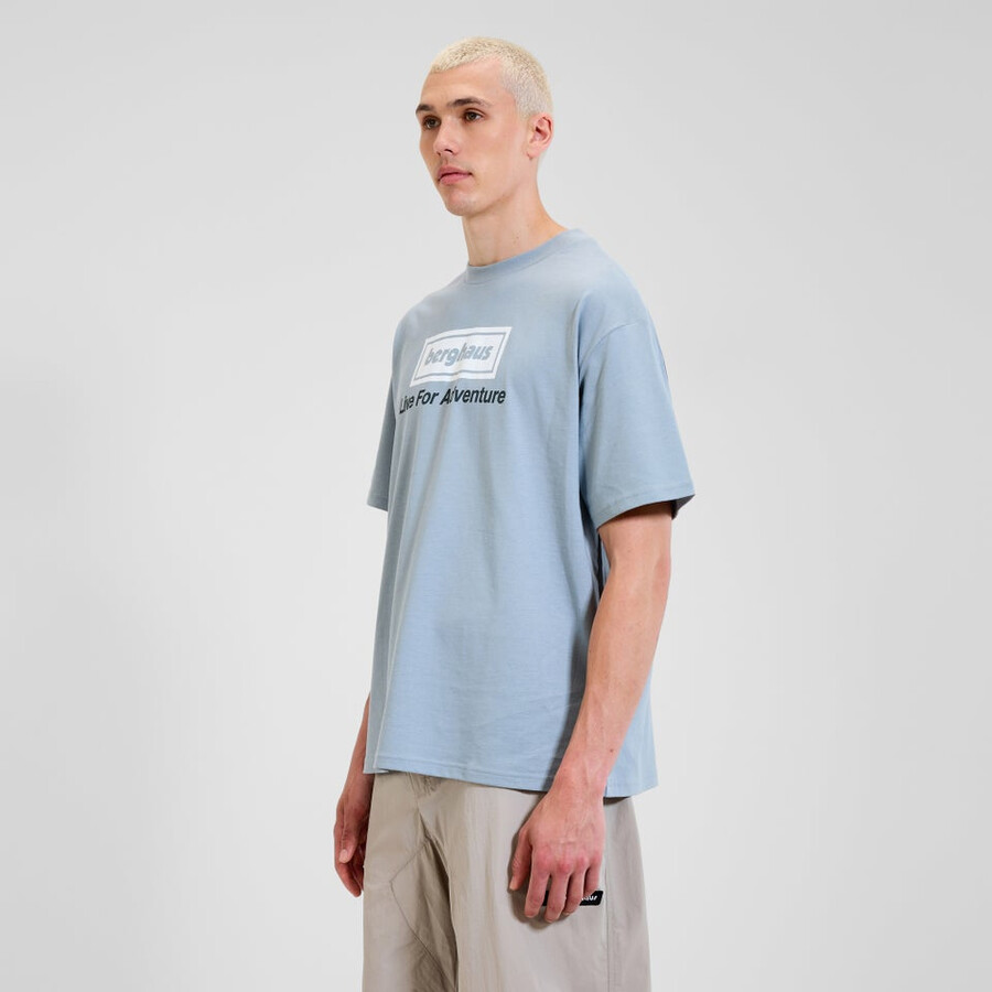 unisex-abenteuer-tour mit tee - grey blue berghaus