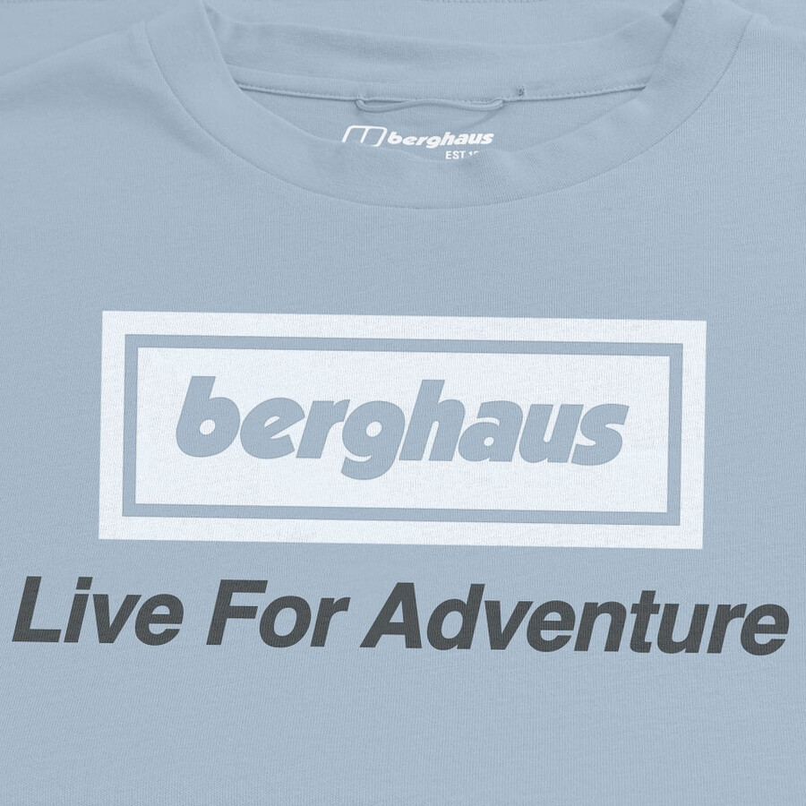 unisex-abenteuer-tour mit tee - grey blue berghaus