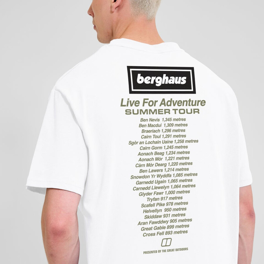 unisex-abenteuer-tour mit tee - white berghaus
