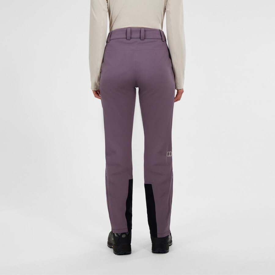 frauen s ridge-roamer softshell pant lila berghaus