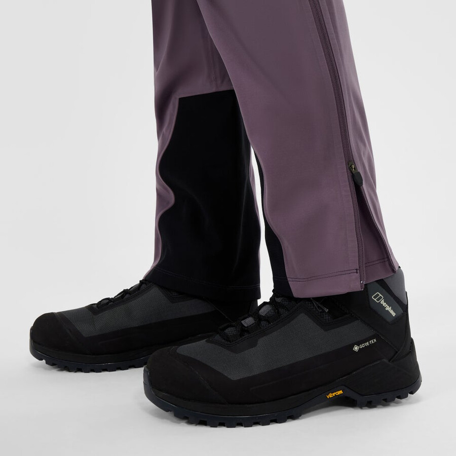 frauen s ridge-roamer softshell pant lila berghaus