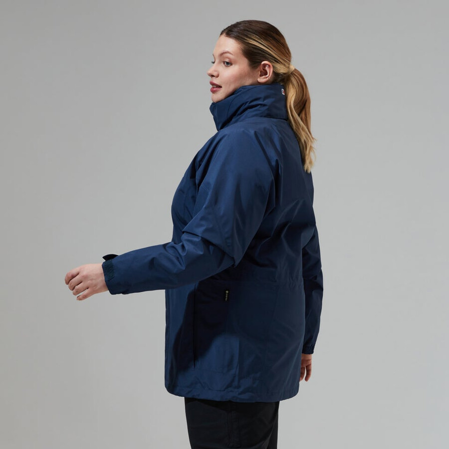 women s glissade gore-tex interaktives jacke - dark blue berghaus