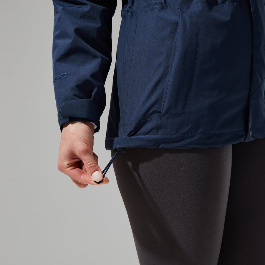 women s glissade gore-tex interaktives jacke - dark blue berghaus