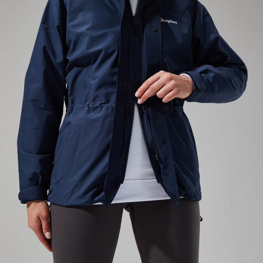 women s glissade gore-tex interaktives jacke - dark blue berghaus