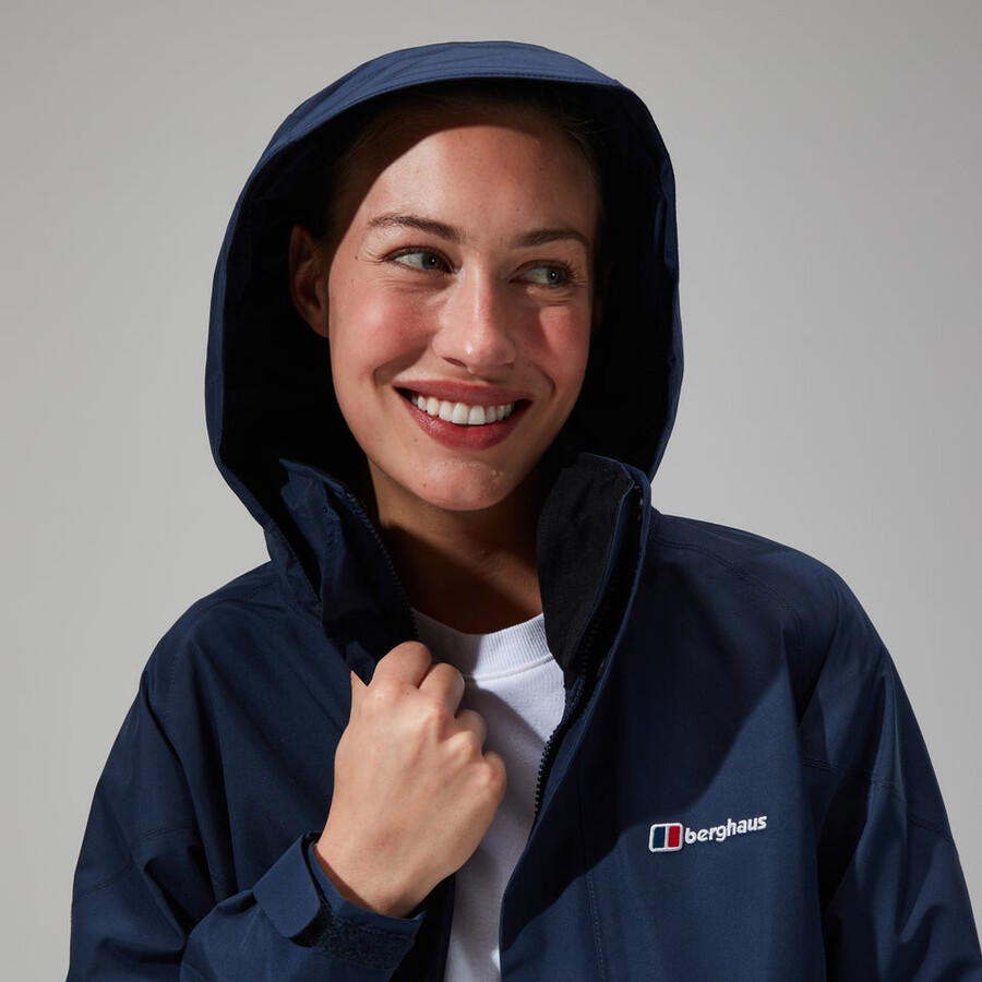women s glissade gore-tex interaktives jacke - dark blue berghaus