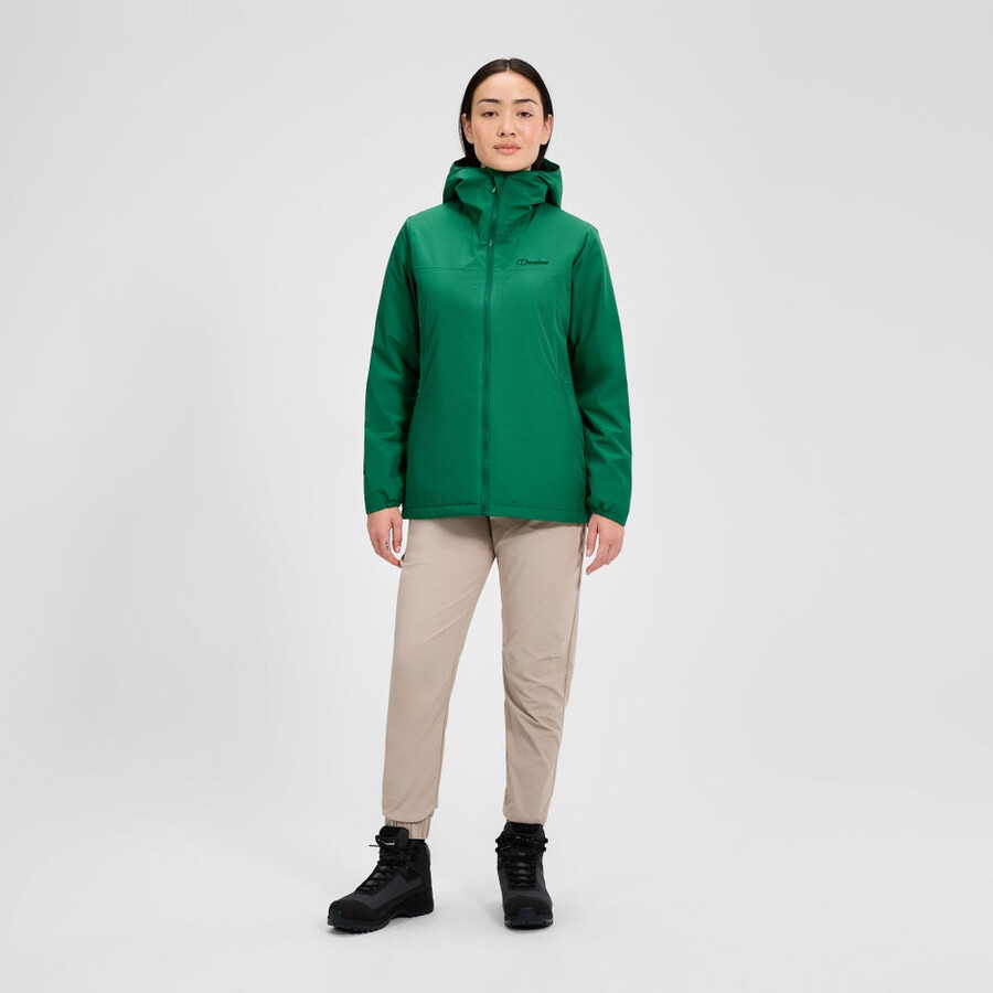 women s deluge pro 3.0 isolierte jacke - grün berghaus